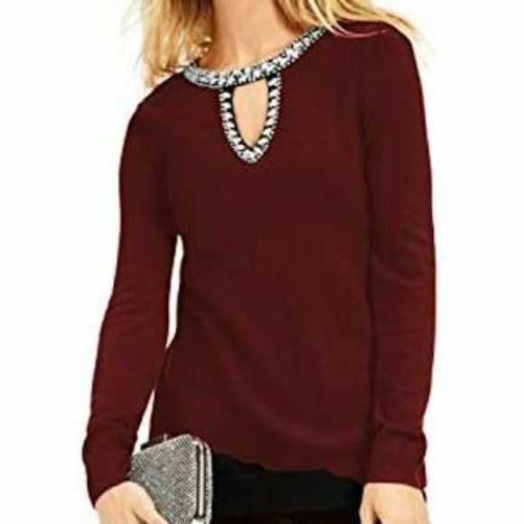 INC International Concepts Embellished Sweater - Picture 1 of 7